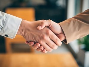 Mână strângând mâna alta mână.